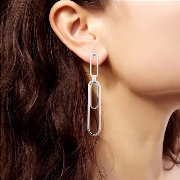 Jewelry - Sterling Silver Paperclip Earrings